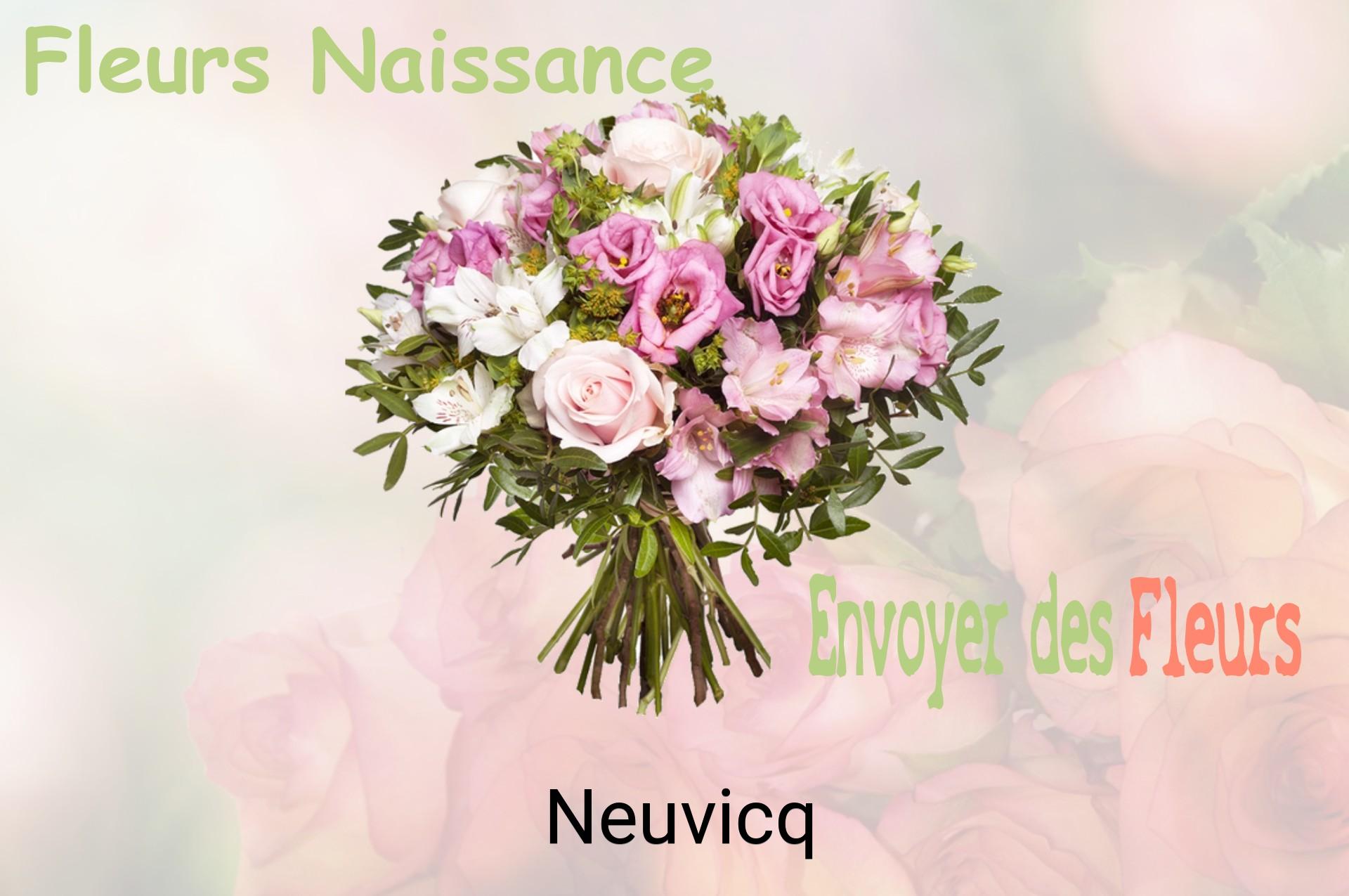 Bouquet de fleurs de naissance livré à Neuvicq